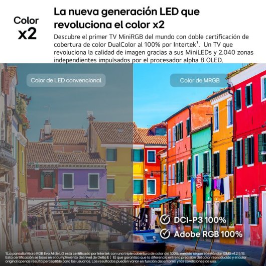 TV LG Mini RGB 55MRGB87B6B 55" 4K UltraHD 120Hz Smart TV WebOS HDR10 Dolby Vision