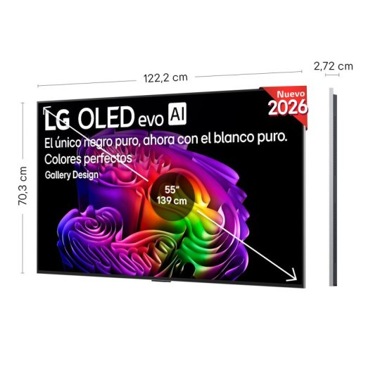 TV LG OLED evo OLED55G64LW 55" 4K UltraHD 120Hz Smart TV WebOS HDR10 Dolby Vision