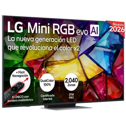 TV LG Mini RGB evo AI 75MRGB87B6B 75" 4K UltraHD 120Hz Smart TV WebOS HDR10 Dolby Vision