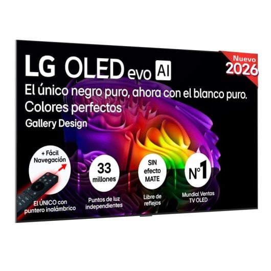TV LG OLED evo AI G6 OLED77G64LW 77" 4K UltraHD 120Hz Smart TV WebOS HDR10 Dolby Vision
