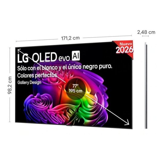 TV LG OLED evo OLED77G64LW 77" 4K UltraHD 120Hz Smart TV WebOS HDR10 Dolby Vision