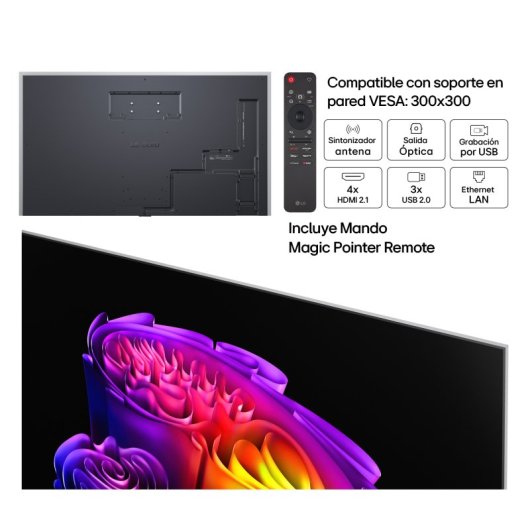 TV LG OLED evo AI G6 OLED77G64LW 77" 4K UltraHD 120Hz Smart TV WebOS HDR10 Dolby Vision
