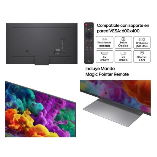 TV LG QNED evo MiniLED AI 86QNED86B6B 86" 4K UltraHD 144Hz Smart TV WebOS Dolby Vision