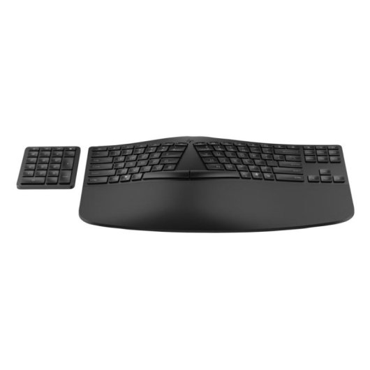 Teclado HP 965 sem fios de membrana ergonómico com teclas programáveis e numérico independente