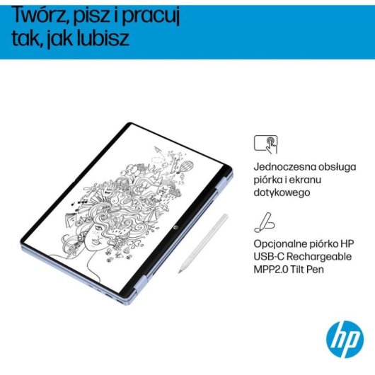 Portátil HP OmniBook 5 Flip 14-fp0004nw 14" Intel Core 5 120U 16GB 512GB SSD Gráficos integrados Windows 11 Home