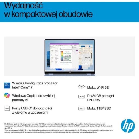 Portátil HP OmniBook 5 Flip 14-fp0004nw 14" Intel Core 5 120U 16GB 512GB SSD Gráficos integrados Windows 11 Home