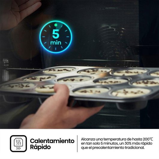 Horno Multifunción Hisense 77L 60cm Pirolítico A++ AirFryer Pizza Guías Telescópicas Negro