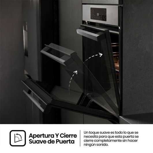 Horno Multifunción Hisense 77L 60cm Pirolítico A++ AirFryer Pizza Guías Telescópicas Negro