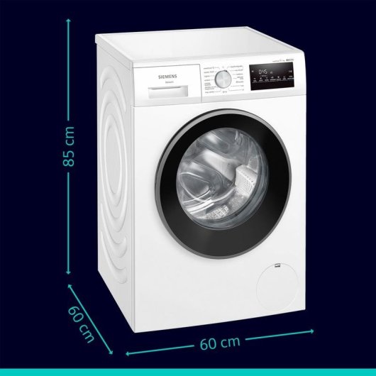 Lavadora Siemens iQdrive Carga Frontal 9 Kg 1400 rpm A Blanca sin Conectividad