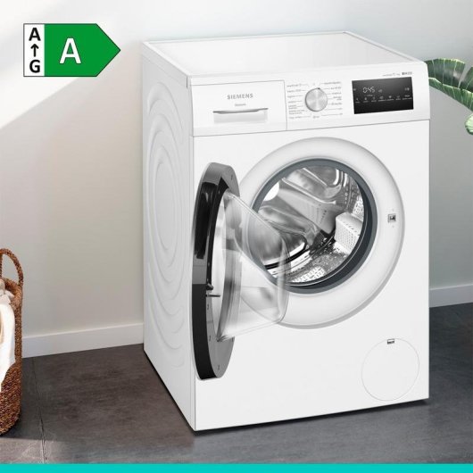 Lavadora Siemens iQdrive Carga Frontal 9 Kg 1400 rpm A Blanca sin Conectividad