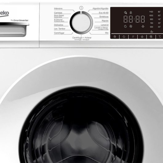 Lavadora Koenic Carga Frontal 8 kg 1400 rpm A Blanca con Motor ProSmart Inverter