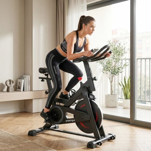 Sportnow Bicicleta Estática Con Resistencia Magnética Ajustable App Bluetooth