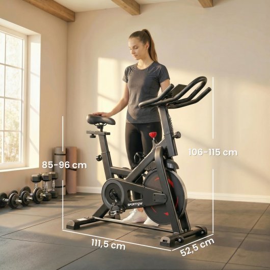 Sportnow Bicicleta Estática Con Resistencia Magnética Ajustable App Bluetooth