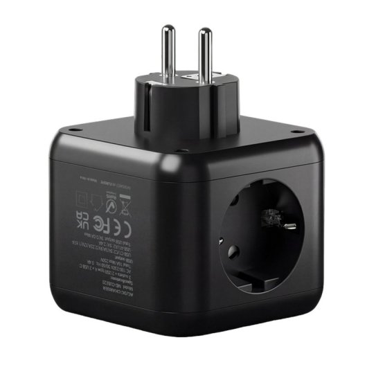 Carregador Mars Gaming MD-CUBE20 Powercube 3x Schuko 4x USB PD 20W GaN Preto