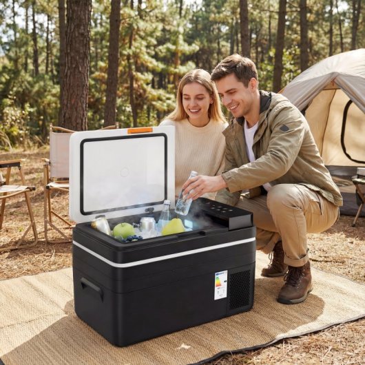 Outsunny Nevera Portátil Eléctrica 30l Con Compresor Control Por App Negro