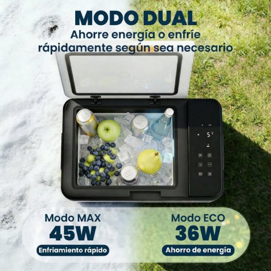 Outsunny Nevera Portátil Eléctrica 30l Con Compresor Control Por App Negro