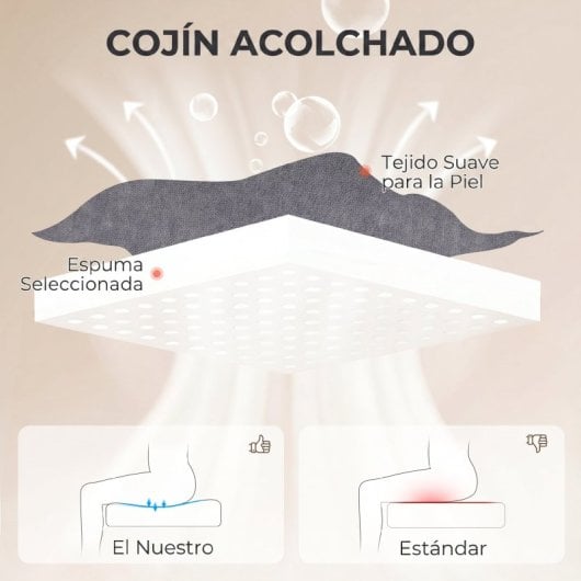 Homcom Silla De Oficina Con Masaje De Amasamiento De 4 Puntos Gris