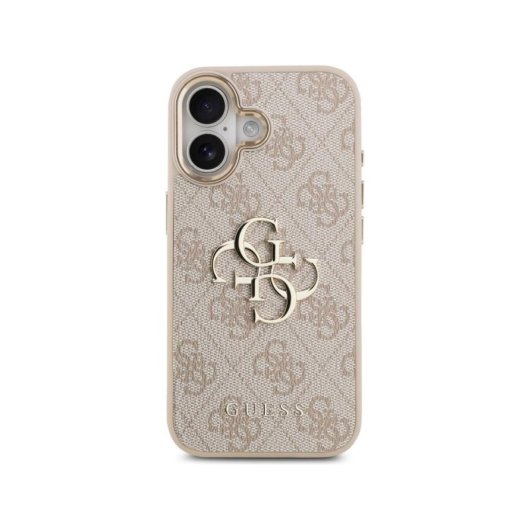 Guess Funda Para Iphone 17 – Carcasa Rosa Con Gran Logo Clásico 4g Dorado, Diseño Elegante Y Ajuste Preciso