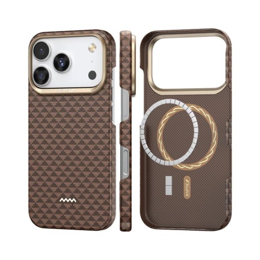 Raptic Funda Para Iphone 17 Pro – Carcasa Magsafe De Fibra De Aramida Skin Origin Humble, Protección Y Ajuste Preciso