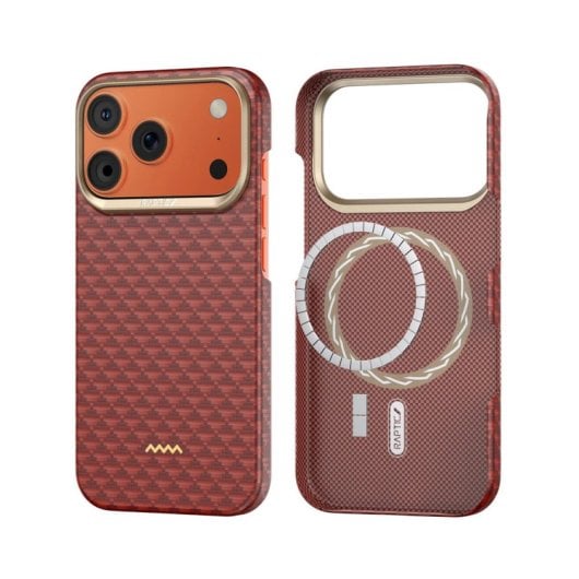 Raptic Funda Para Iphone 17 Pro – Carcasa Magsafe De Fibra De Aramida Skin Origin Oriental, Protección Y Ajuste Preciso