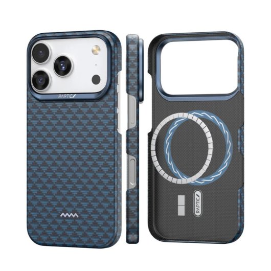 Raptic Funda Para Iphone 17 Pro Max – Carcasa Magsafe De Fibra De Aramida Skin Origin Profound, Protección Y Ajuste Preciso