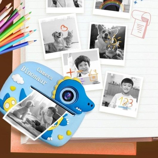 Cámara Instantánea Klack Kit Infantil Impresión Instantánea Vídeo HD Azul