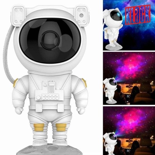 Proyector De Luz Klack Astronauta 360° 7 Efectos De Nebulosa Para Cielo Nocturno