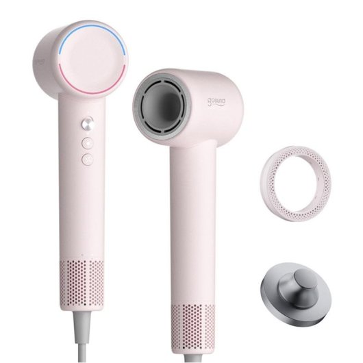 Secador de Cabelo Iónico Gosund SuperWind HD21 1300W Motor Brushless Leve Rosa