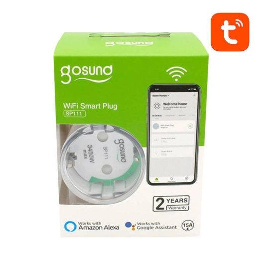 Prise intelligente Gosund SP111 Commande vocale et Wi-Fi Statistiques de consommation
