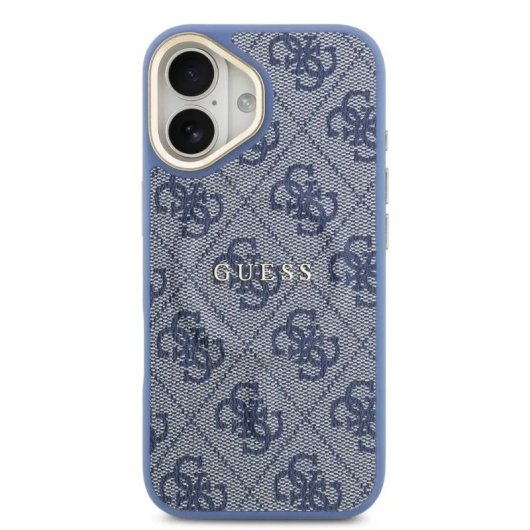 Guess Funda Para Iphone 17 – Carcasa De Polipiel Azul Con Magsafe Y Logo Clásico, Diseño Elegante Y Ajuste Preciso