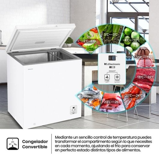 Congelador Hisense FT200N1AWDL 198 L ST-T 38 dB 4* D Blanco