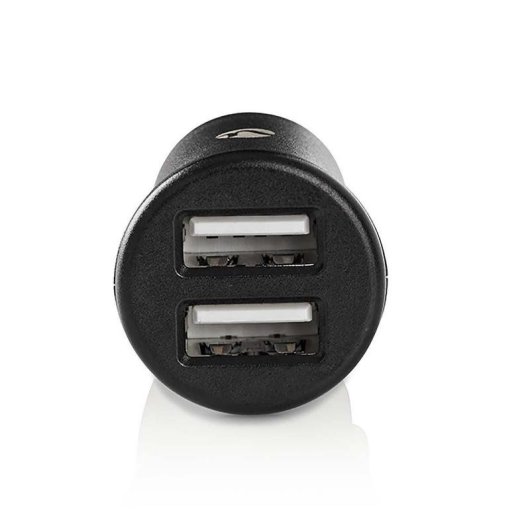 Cargador para coche Nedis CCHAU480ABK Negro con 2 puertos USB-A