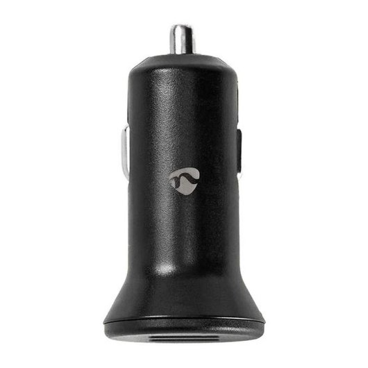 Cargador para coche Nedis CCHAU480ABK Negro con 2 puertos USB-A