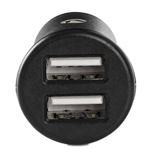 Cargador para coche Nedis CCHAU480ABK Negro con 2 puertos USB-A