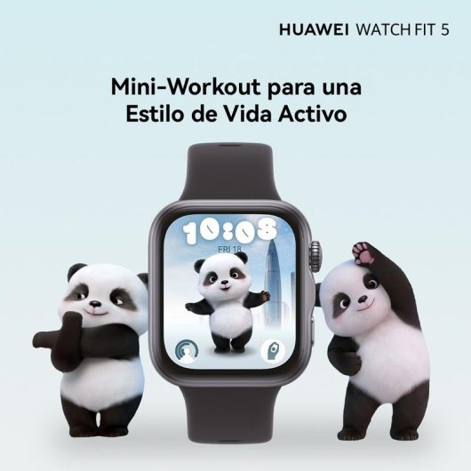 Huawei WATCH Fit 5 Bluetooth GPS NFC 42,9mm Negro Talla Única Resistente Agua IP6X SpO2 Pulsómetro
