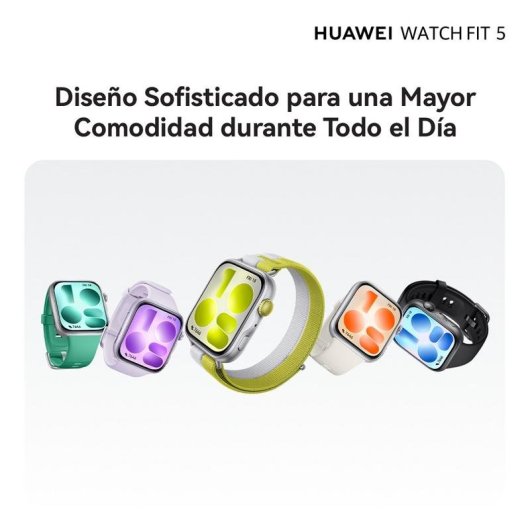 Huawei WATCH Fit 5 Bluetooth GPS 42,9mm Purple Talla Única Resistencia Agua 5ATM SpO2 Pulsómetro