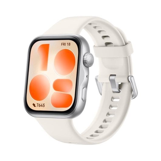 Huawei WATCH Fit 5 Bluetooth GPS 42,9mm Plata Correa Blanca M Resistente Agua 5ATM SpO2 Pulsómetro