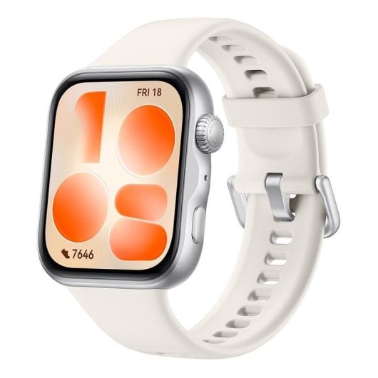 Huawei WATCH Fit 5 Bluetooth GPS 42,9mm Plata Correa Blanca M Resistente Agua 5ATM SpO2 Pulsómetro