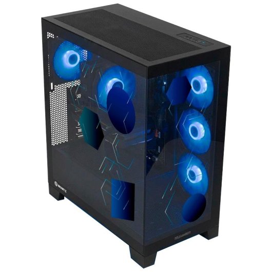 Torre PC NOX Hummer GLOCK ARGB Semitorre ATX Cristal Templado USB-C Negra By Imartz