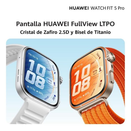 Huawei WATCH Fit 5 Pro Bluetooth GPS NFC 44,5mm Negro Talla Única Resistente Agua 5ATM