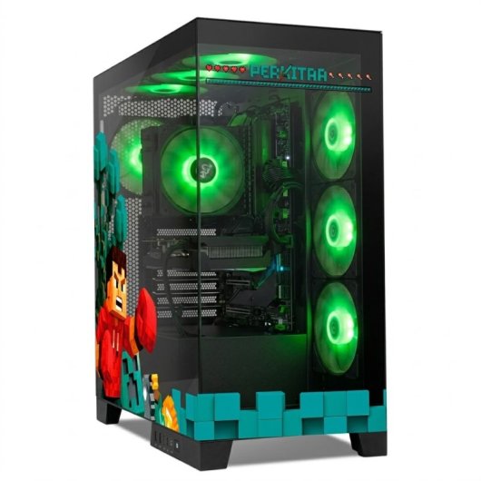 Torre PC NOX Hummer GLOCK ARGB Semitorre ATX Cristal Templado USB-C Negra By Perxitaa
