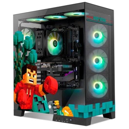 Torre PC NOX Hummer GLOCK ARGB Semitorre ATX Cristal Templado USB-C Negra By Perxitaa