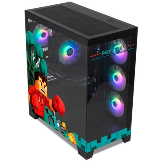 Torre PC NOX Hummer GLOCK ARGB Semitorre ATX Cristal Templado USB-C Negra By Perxitaa