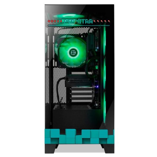 Torre PC NOX Hummer GLOCK ARGB Semitorre ATX Cristal Templado USB-C Negra By Perxitaa