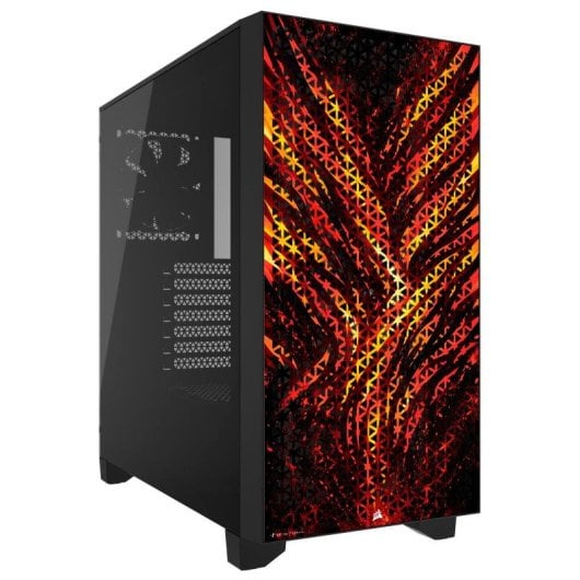 Corsair 3000D AIRFLOW Cristal Templado USB 3.0 Negra Fire Edition By PcCom