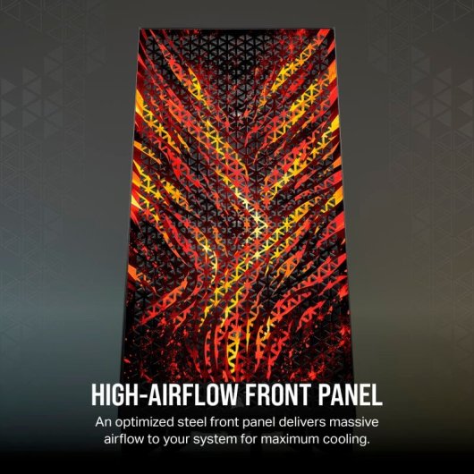 Corsair 3000D AIRFLOW Cristal Templado USB 3.0 Negra Fire Edition By PcCom