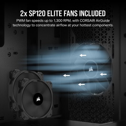 Corsair 3000D AIRFLOW Cristal Templado USB 3.0 Negra Fire Edition By PcCom