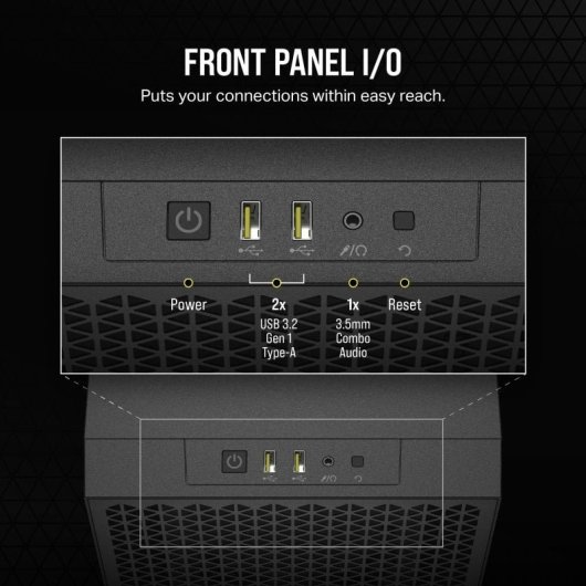 Corsair 3000D AIRFLOW Cristal Templado USB 3.0 Negra Sea Edition By PcCom