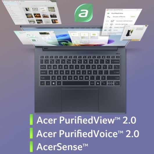 Portátil Acer Aspire 14 AI 14" Qualcomm Snapdragon X1-26100 16GB 512GB SSD Adreno Windows 11 Home