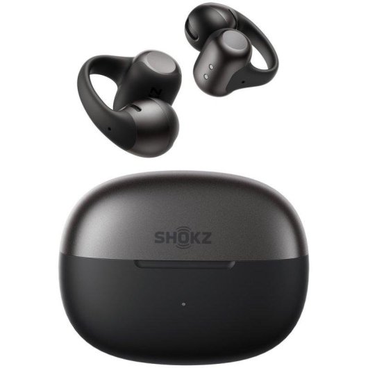 Casque Shokz OpenDots 2 sans fil Bluetooth Open Ear avec micro et charge sans fil noir